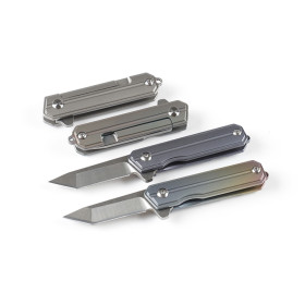 D2 Blade Little Commander Tanto Blade Folding Pocket Outdoor EDC Knife with Titanium Handle UD405250